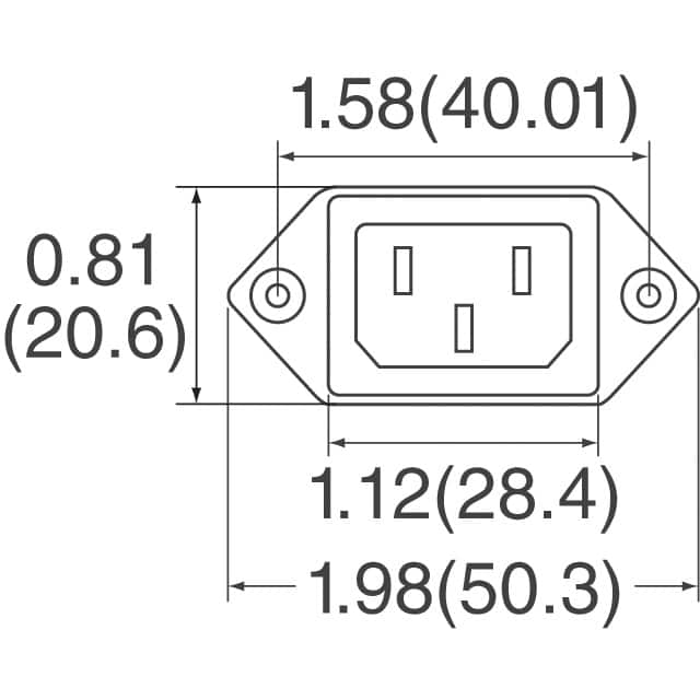 3EEB1 TE Connectivity Corcom Filters  Power Entry Modules (PEM)